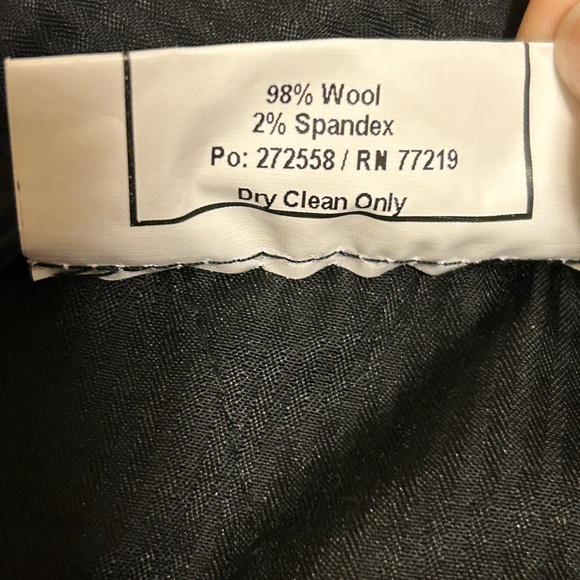 Kenneth Cole Awearness Black Heather Wool Blend Modern Fit Trousers, 35W x 30L - Picture 13 of 13